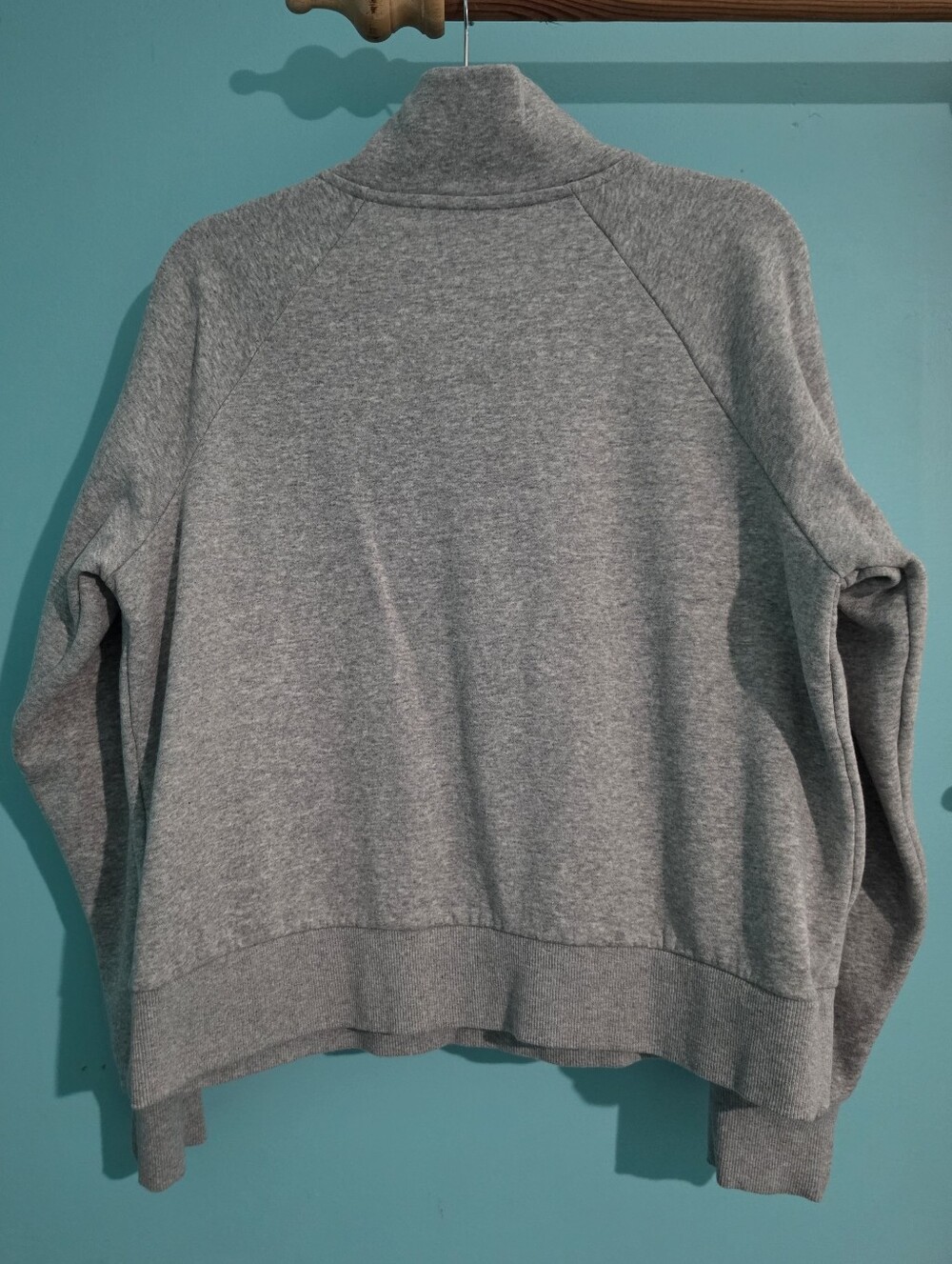 Under Armour Women's Rival Fleece Half Zip Top Gray Light Heather Sz M EUC $55 - Picture 10 of 16